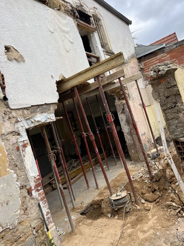 Ouverture en cours – Structure, chantier FK Probat