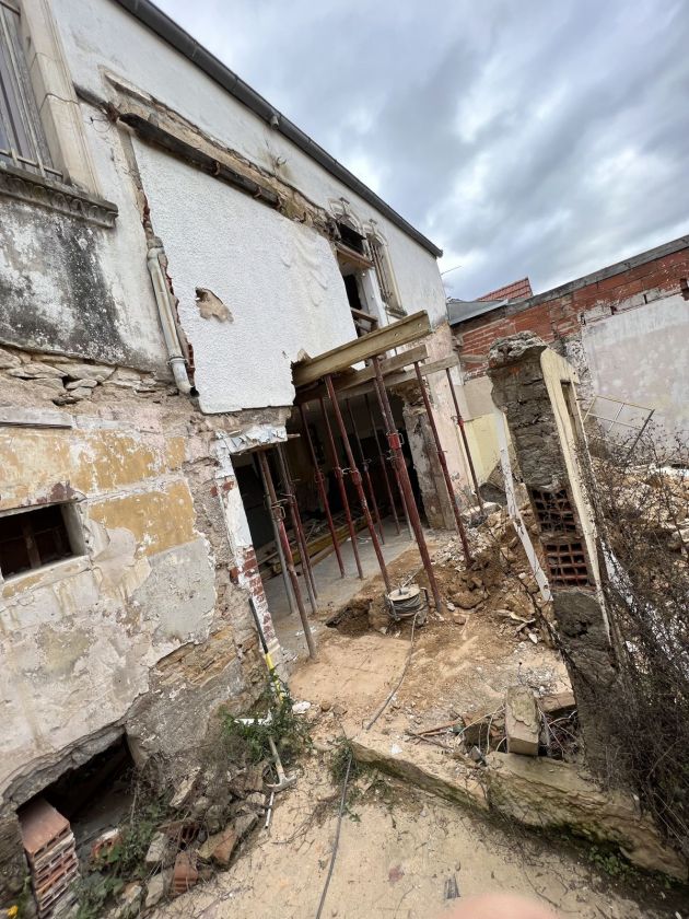Reprise d'une façade – Structure, chantier FK Probat